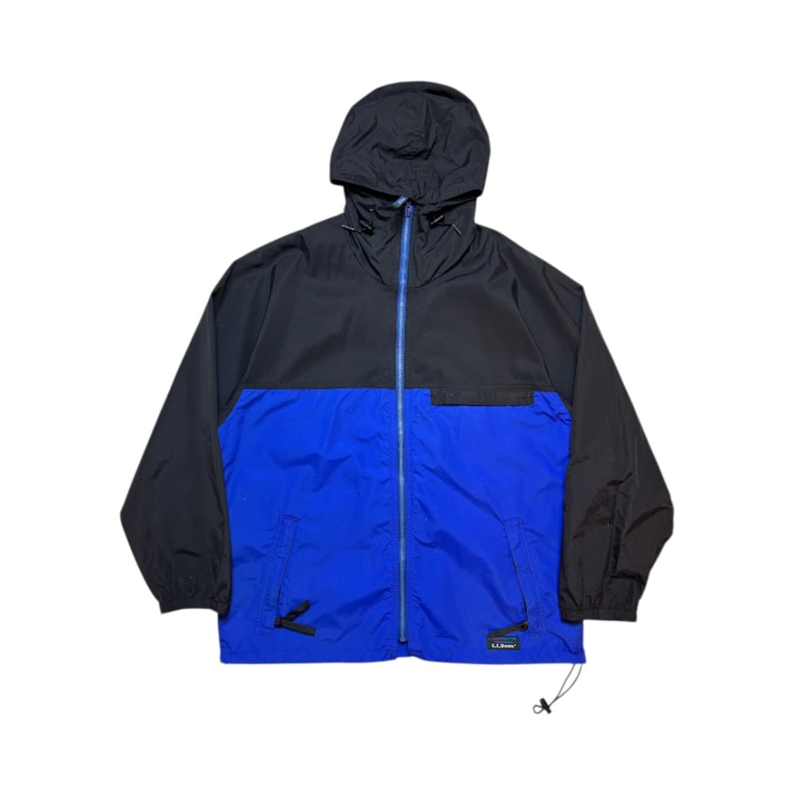 M) 엘엘빈 90s USA 투톤 블록 아웃도어 나일론 후드 자켓 OJ-P 상품이미지1