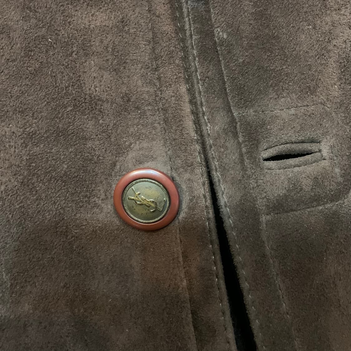 YSL 입생로랑 양가죽 양털 무스탕 코트 L 상품이미지3