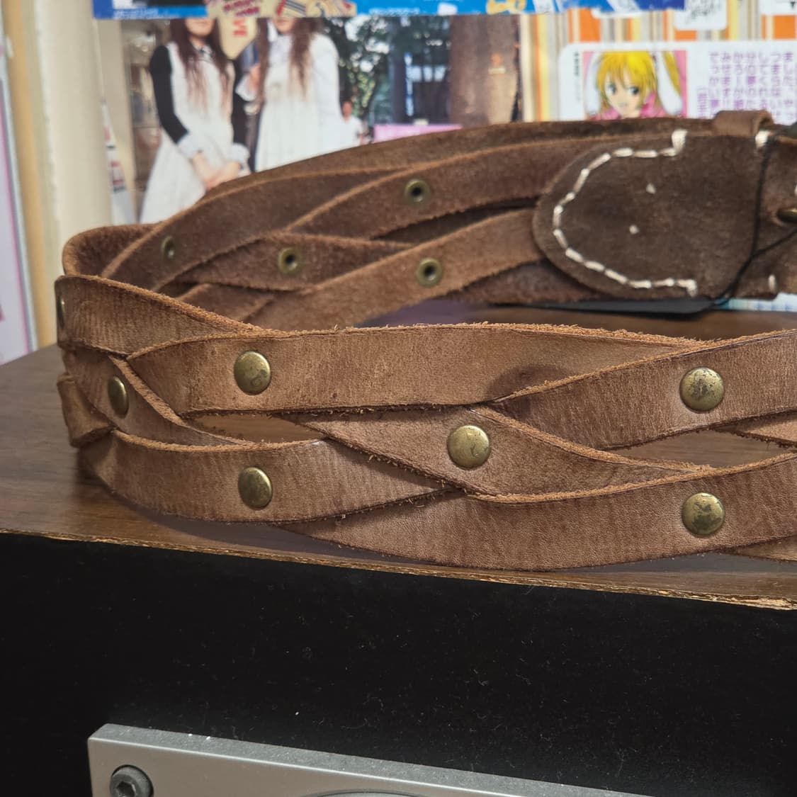 웨스턴 무드 스터드 꼬임 벨트 상품이미지5