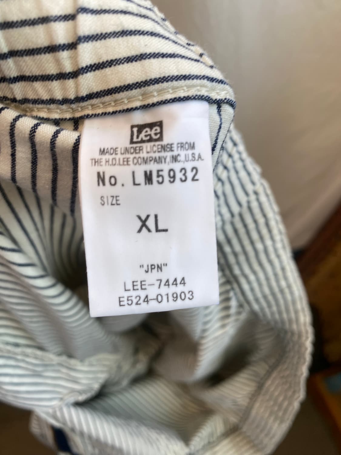 LEE 스트라이프 면밴딩팬츠(XL) 상품이미지8