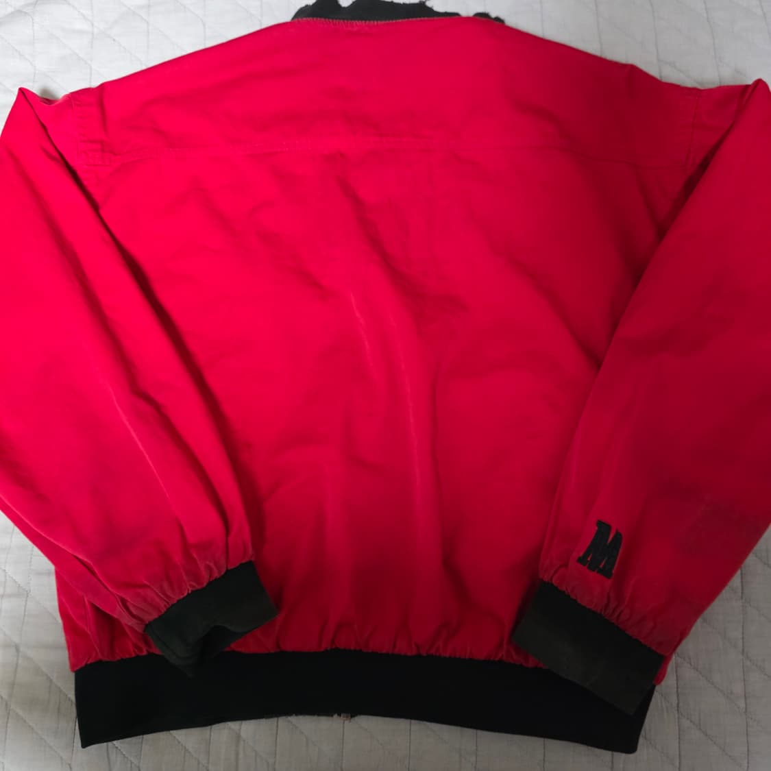 [XL] 90s 빈티지 말보로 리버시블 봄버 자켓 블랙/레드 트래쉬드 상품이미지9