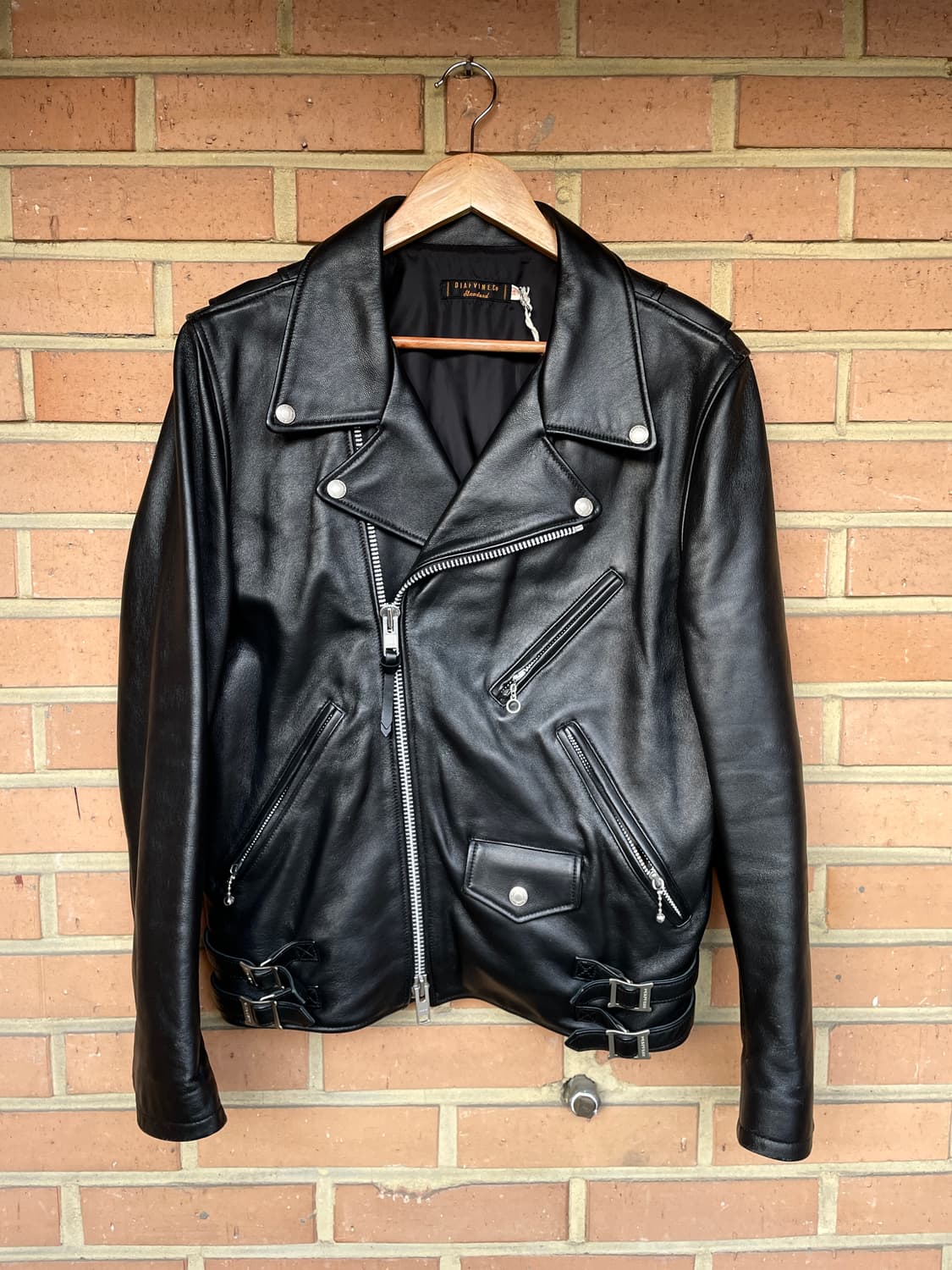 [M] 디아프바인 양가죽 더블 라이더 자켓 새상품 데드스탁 상품이미지1