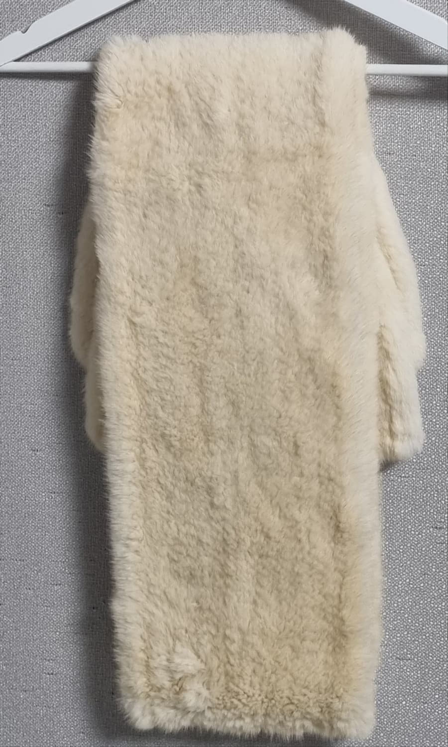 밍크100% 아이보리 목도리 상품이미지2