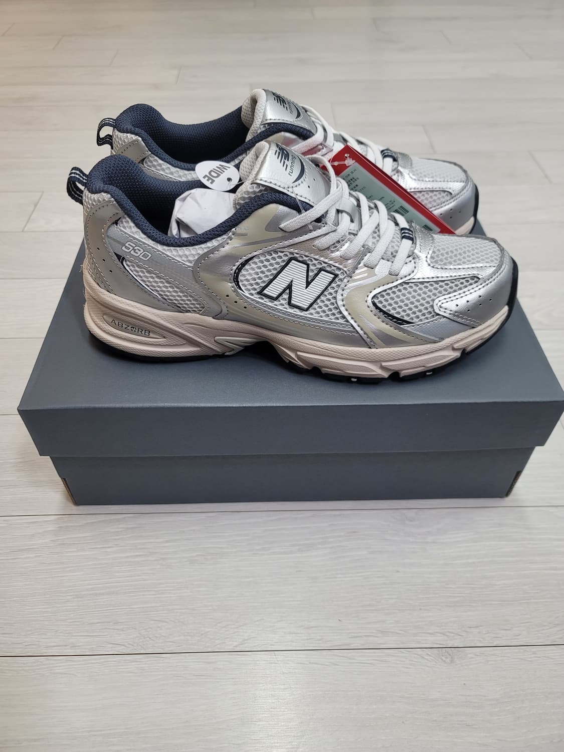 (240)뉴발란스 주니어  530 스틸 그레이[대전 직거래도 가능] 상품이미지6