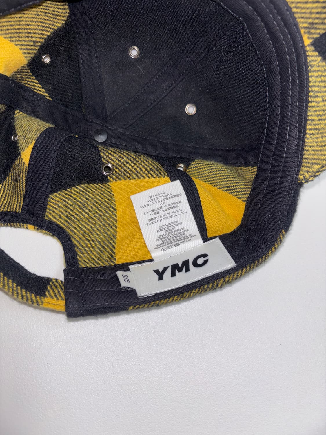 YMC 울 체크 캡 상품이미지2