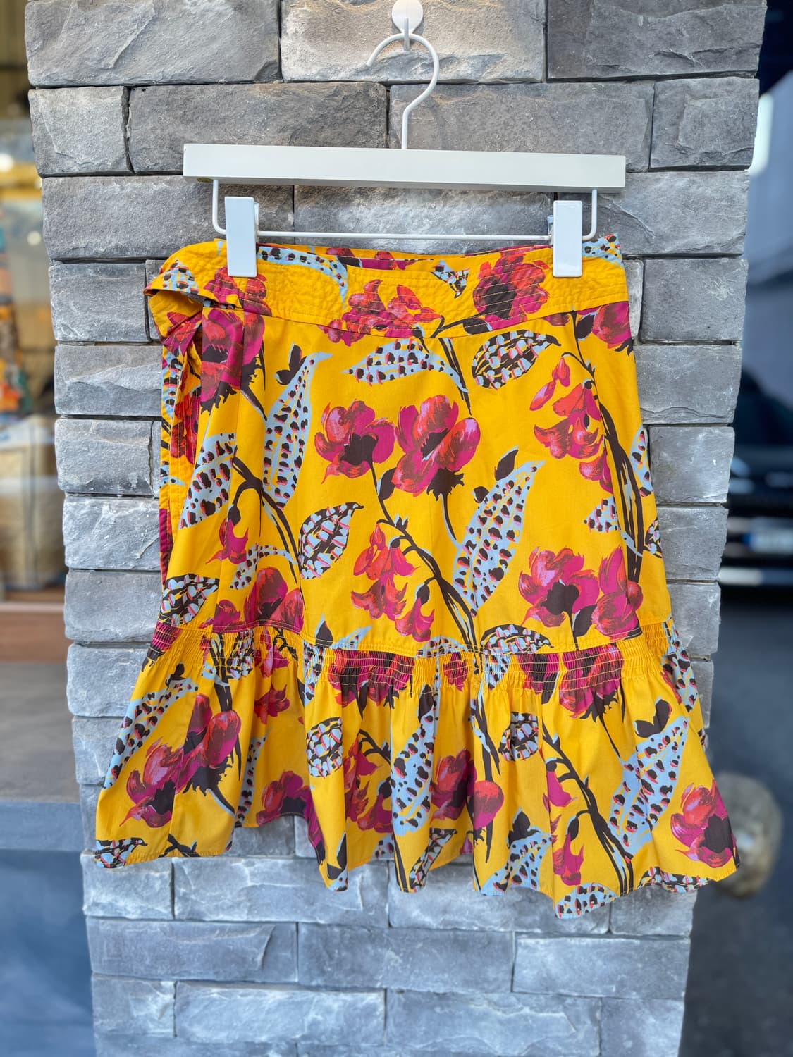 새상품 A.L.C. 랩 스커트 00사이즈 (44사이즈)옐로우 플라워 패턴 상품이미지7