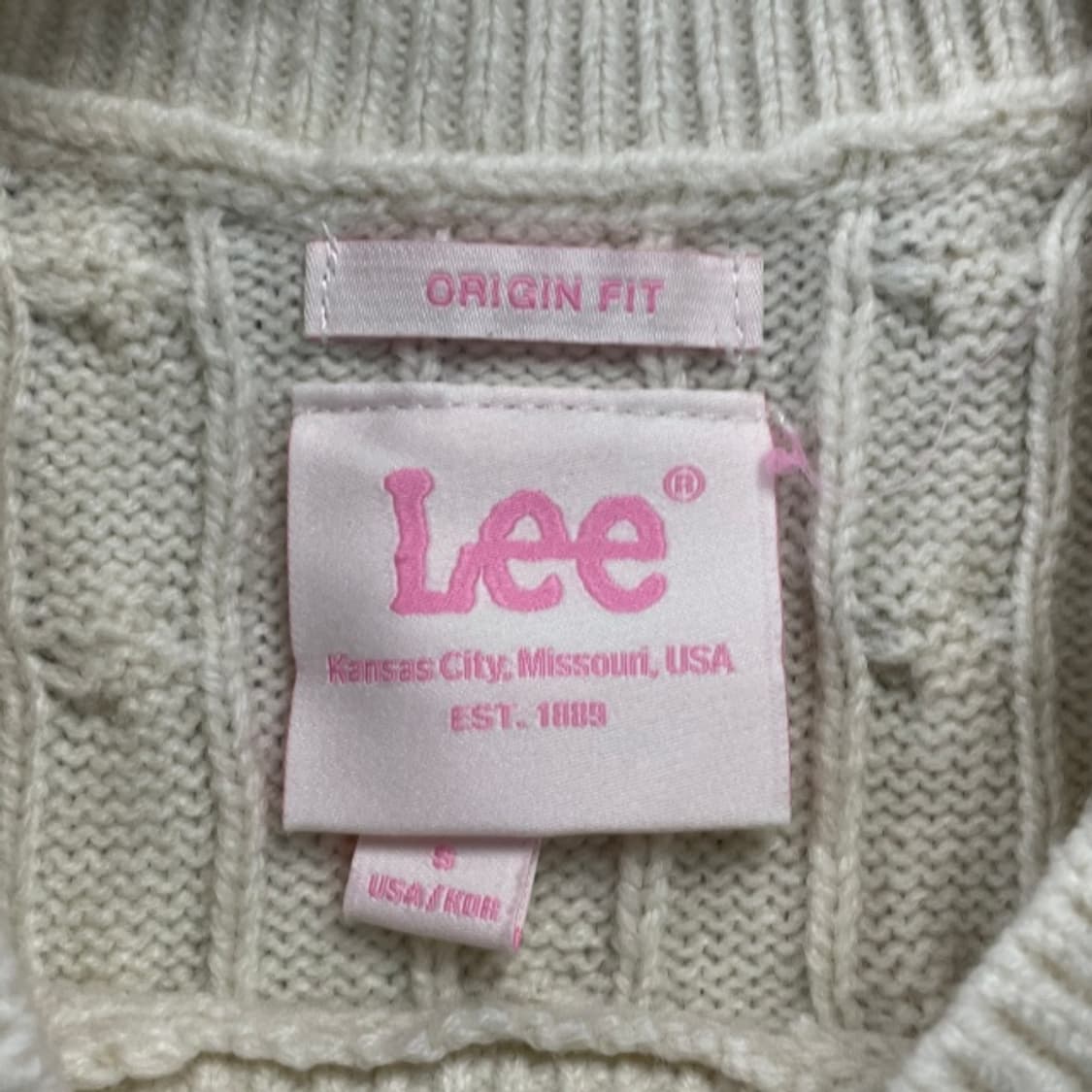 90 LEE 꽈배기 니트  상품이미지3