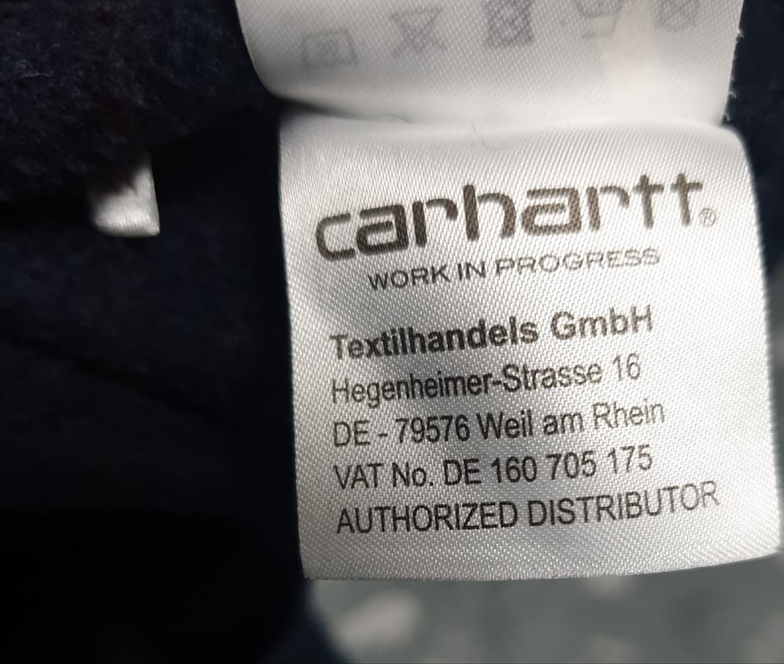 칼하트 WIP (윅스아웃제품) 기모 맨투맨 네이비 (M) 상품이미지5