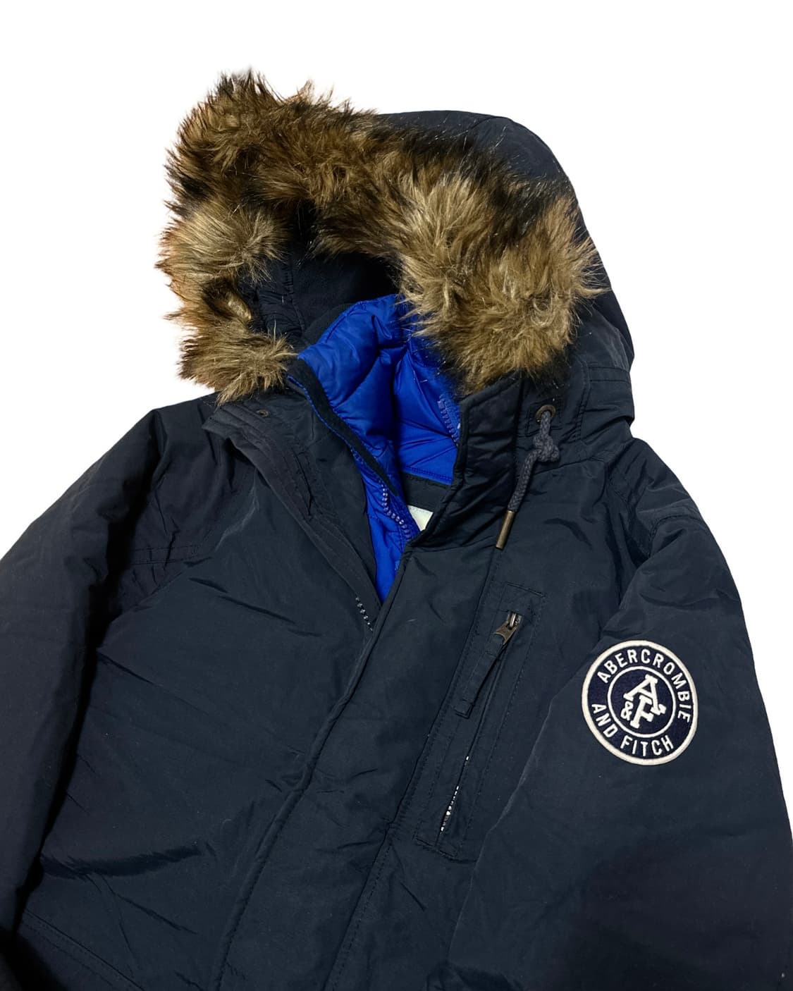 아베크롬비 후드 퍼 네이비 패딩 점퍼 상품이미지3