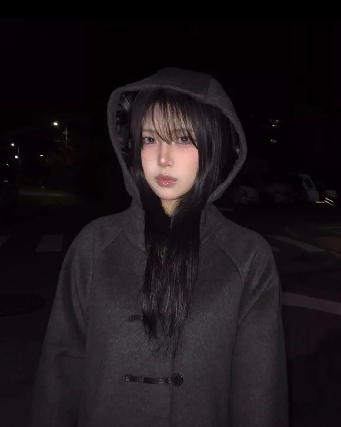 미세키서울 후드 롱 더플 코트 상품이미지2