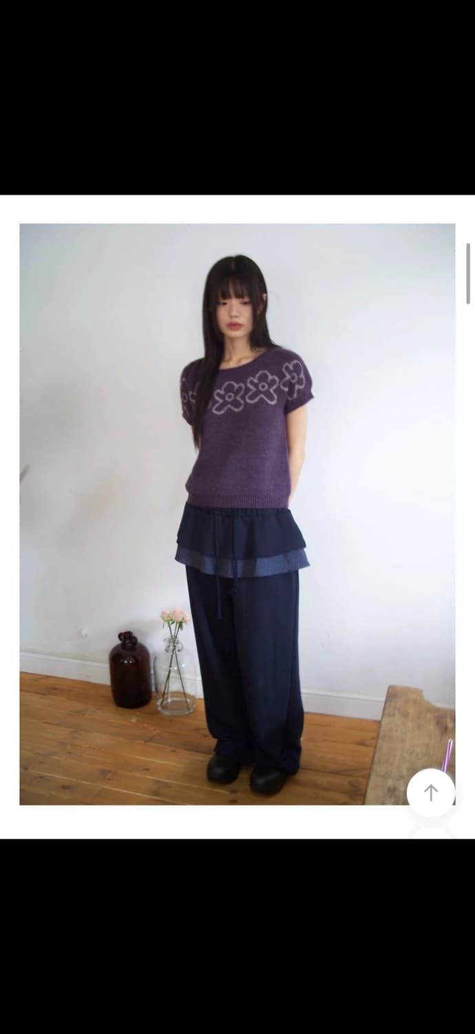 프릴 와이드 밴딩 팬츠 상품이미지1