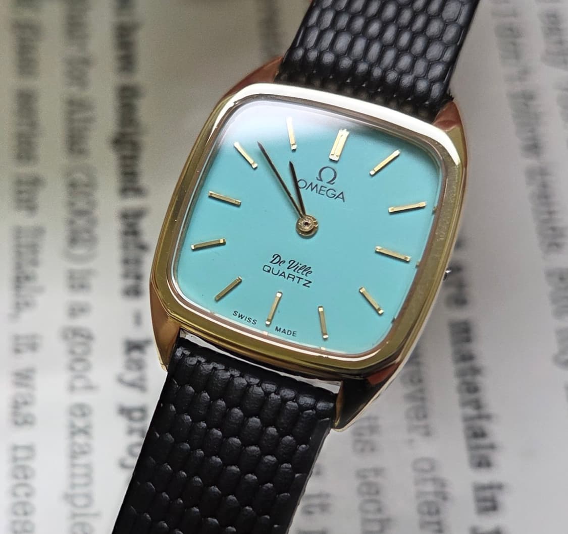 빈티지 오메가 드빌 사각 탱크 민트 쿼츠 여성용 상품이미지8