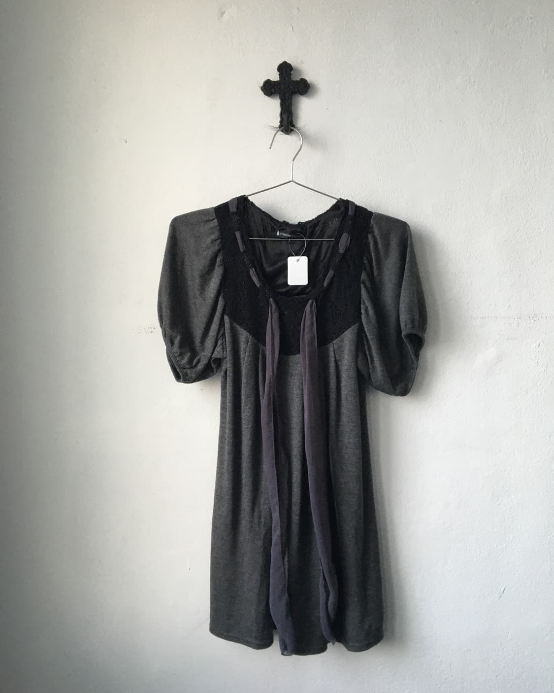 Tied point puff top 상품이미지2