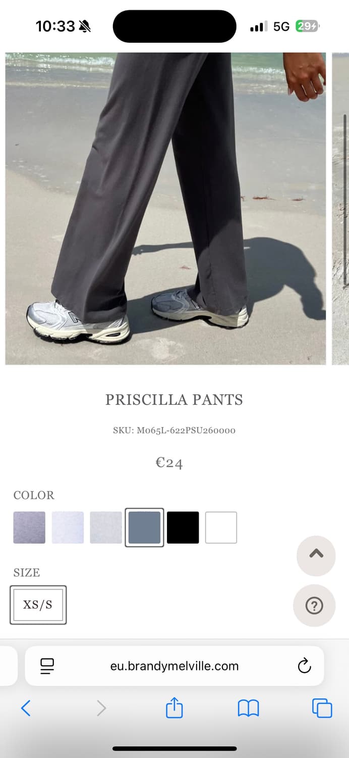 브렌디멜빌 프리실라 팬츠 Priscilla pants 차콜 상품이미지3