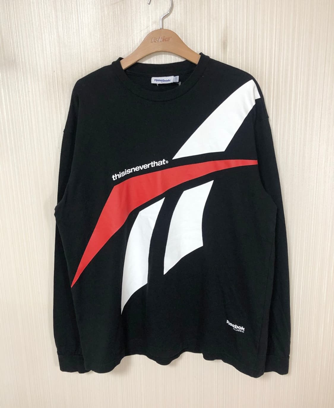 리복X디스이즈네버댓 롱슬리브 티셔츠 XL(105) 상품이미지1