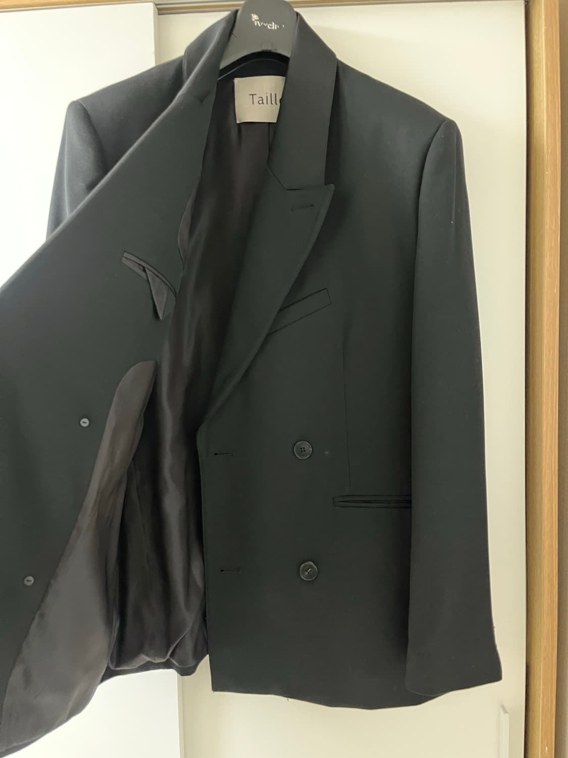 [타일레]Oversize Double breasted (블랙)_2size 상품이미지3