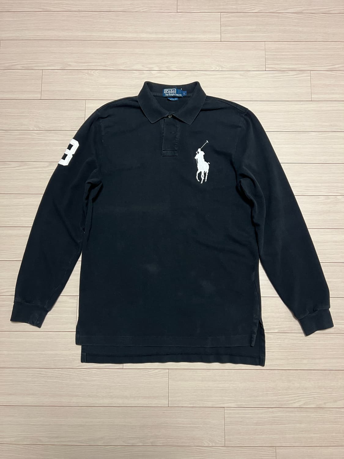 Polo Ralph Lauren 블랙 빅포니 럭비 폴로 셔츠 / L 상품이미지1