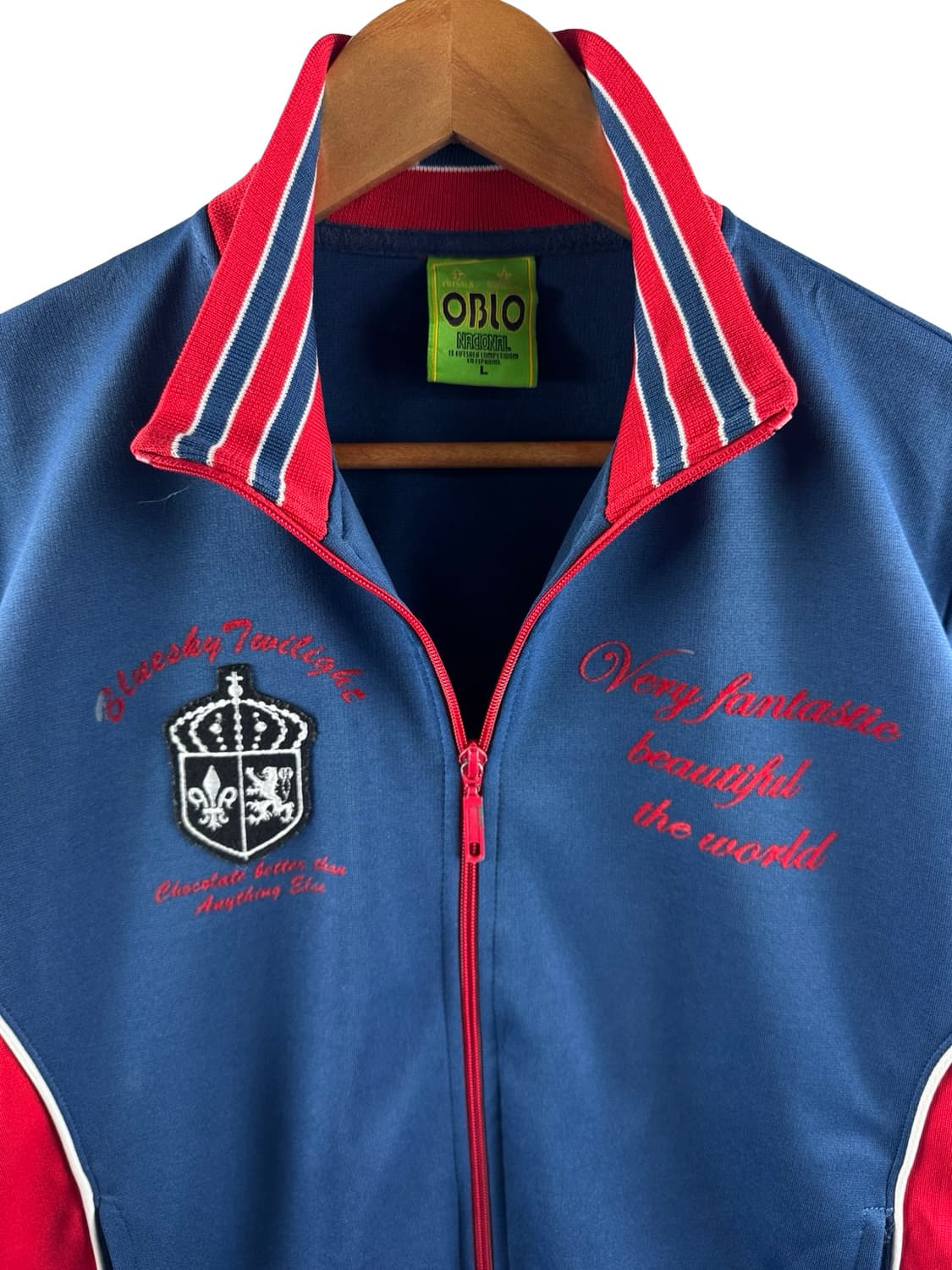 JPN Y2K 네이비 트랙탑져지2865 상품이미지3