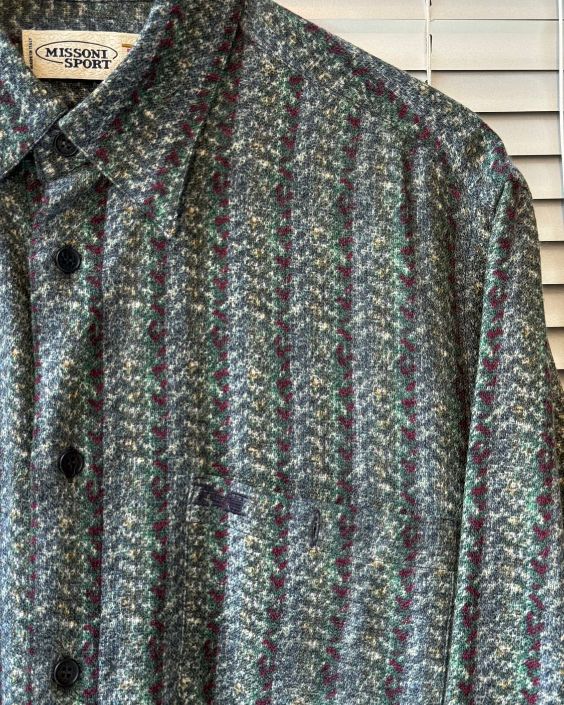 MISSONI SPORT 90s ITALY made pattern 셔츠 상품이미지3