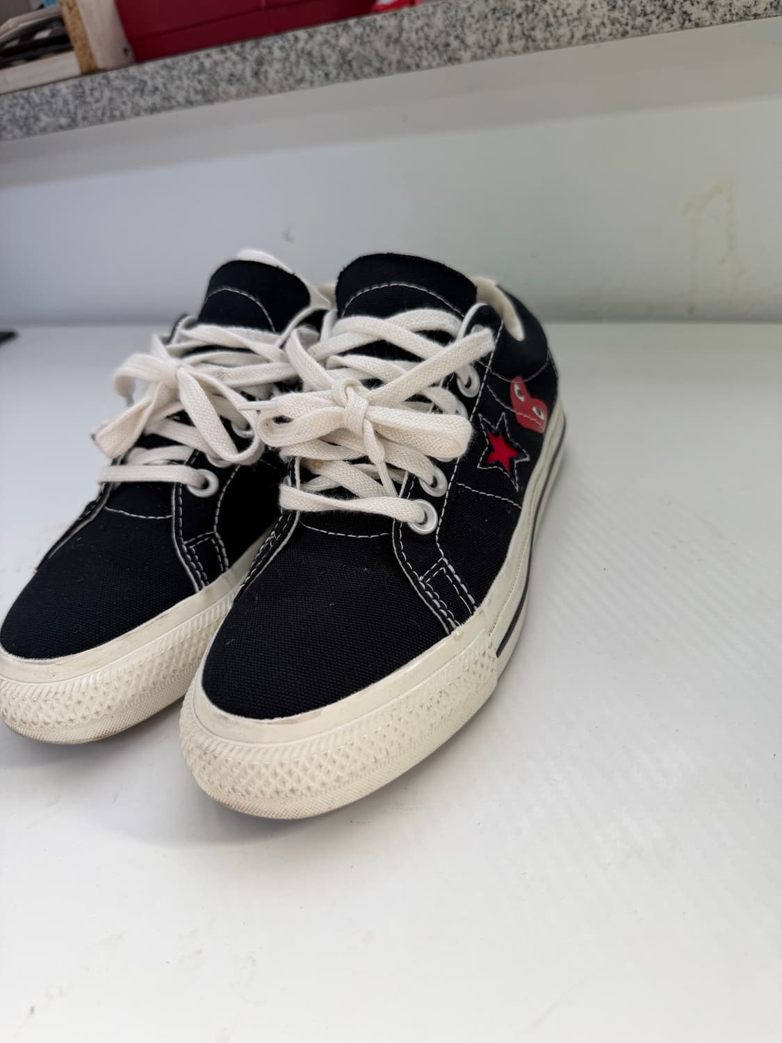 정품) 꼼데가르송x컨버스 운동화 220 상품이미지2