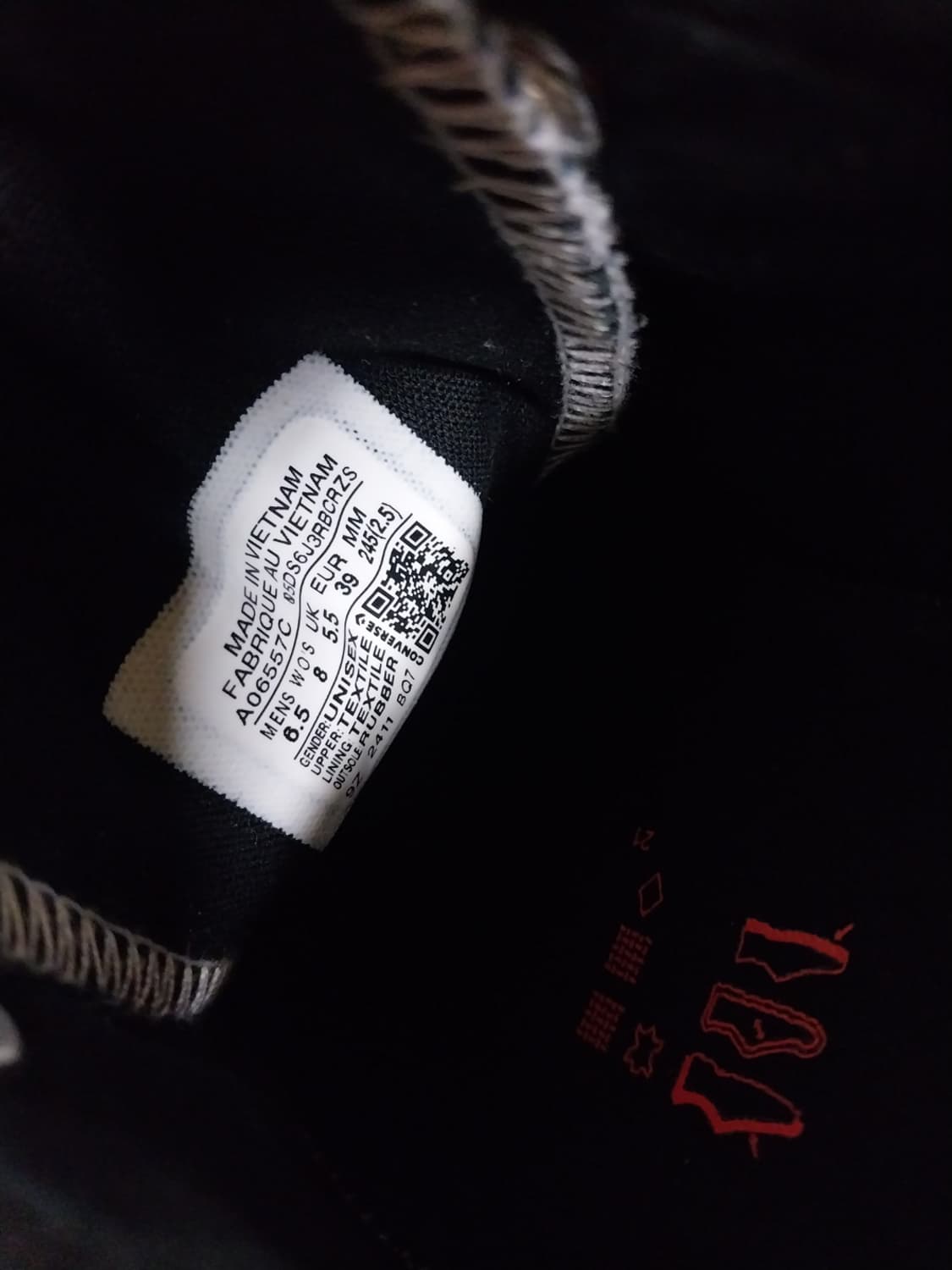 남녀공용 컨버스 척 70 AT-CX 블랙 로우 운동화 (245) 상품이미지9