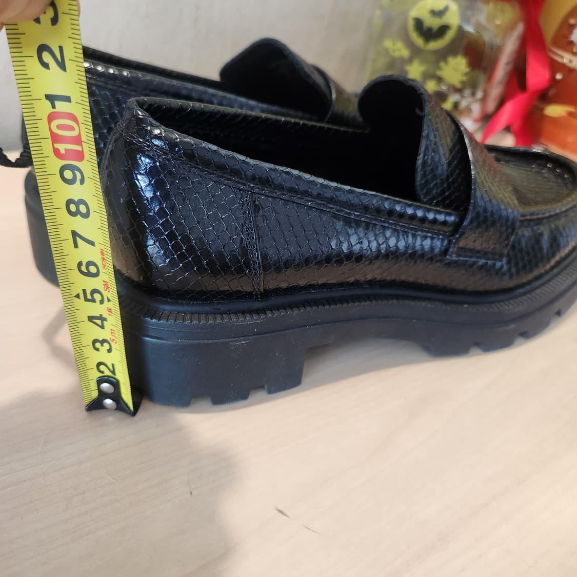 ZARA 청키 로퍼 | 파이톤 패턴 | 230 | 굽4cm 상품이미지3