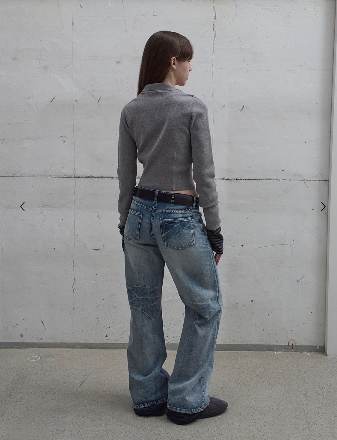 lcdc 엘씨디씨 WIDE-LEG WASHED DENIM (BLUE) 상품이미지2