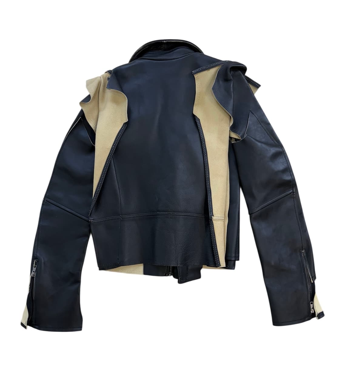 메종 마르지엘라 X H&M 레더 바이커 자켓 상품이미지4