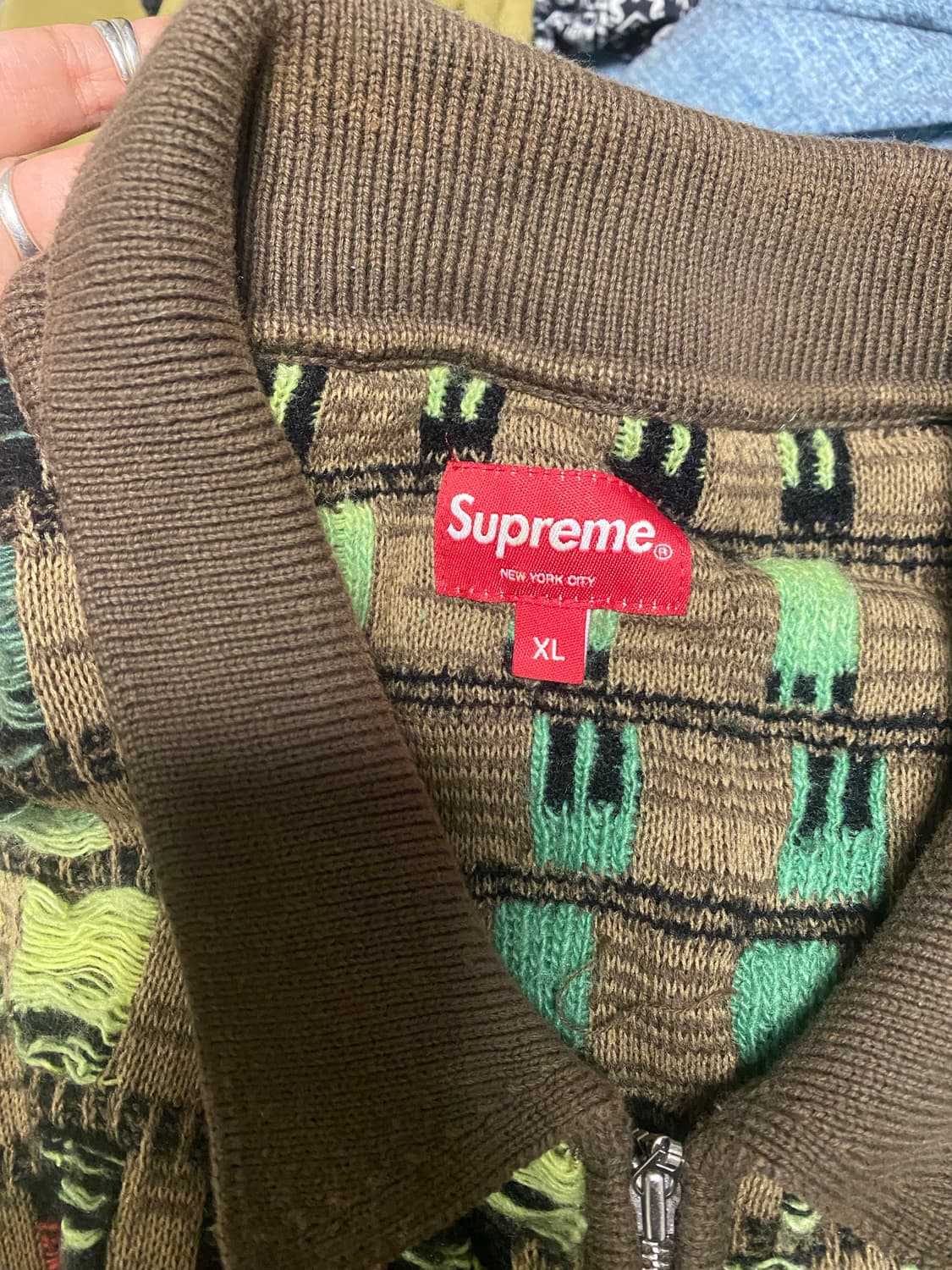 슈프림 그라디언트 그리드 집업 상품이미지4