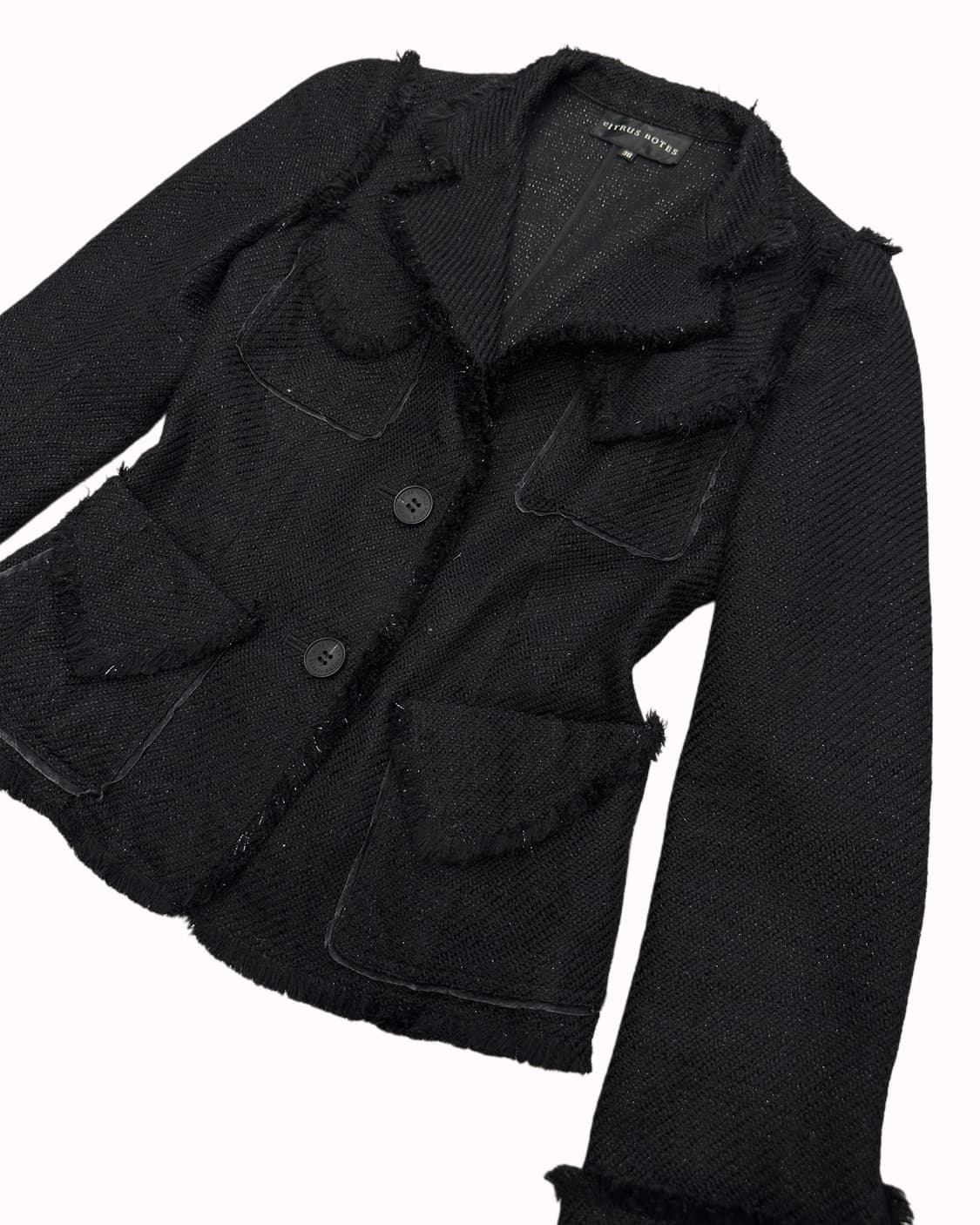 CITRUS NOTES black tweed pocket blazer 상품이미지2