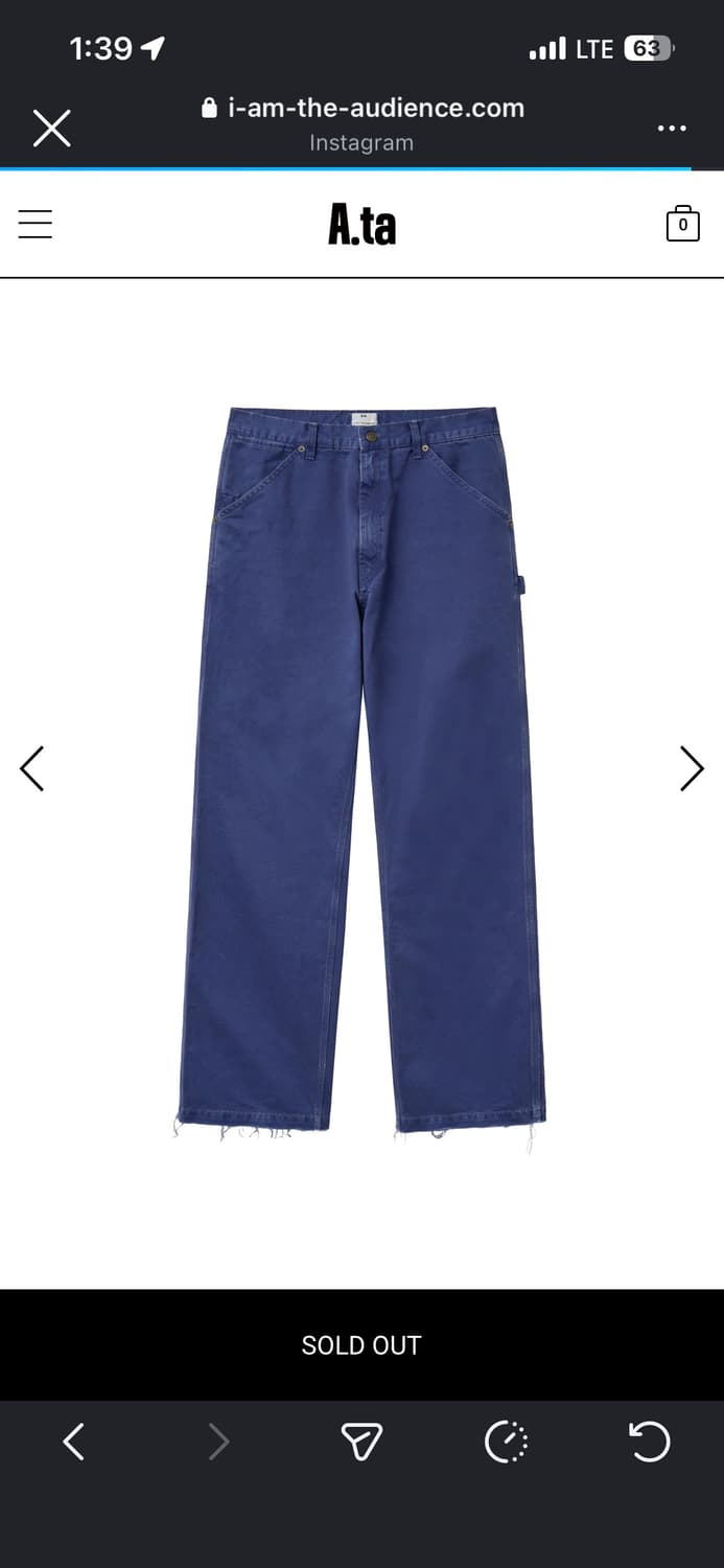 a.ta 컷오프 데님 상품이미지1