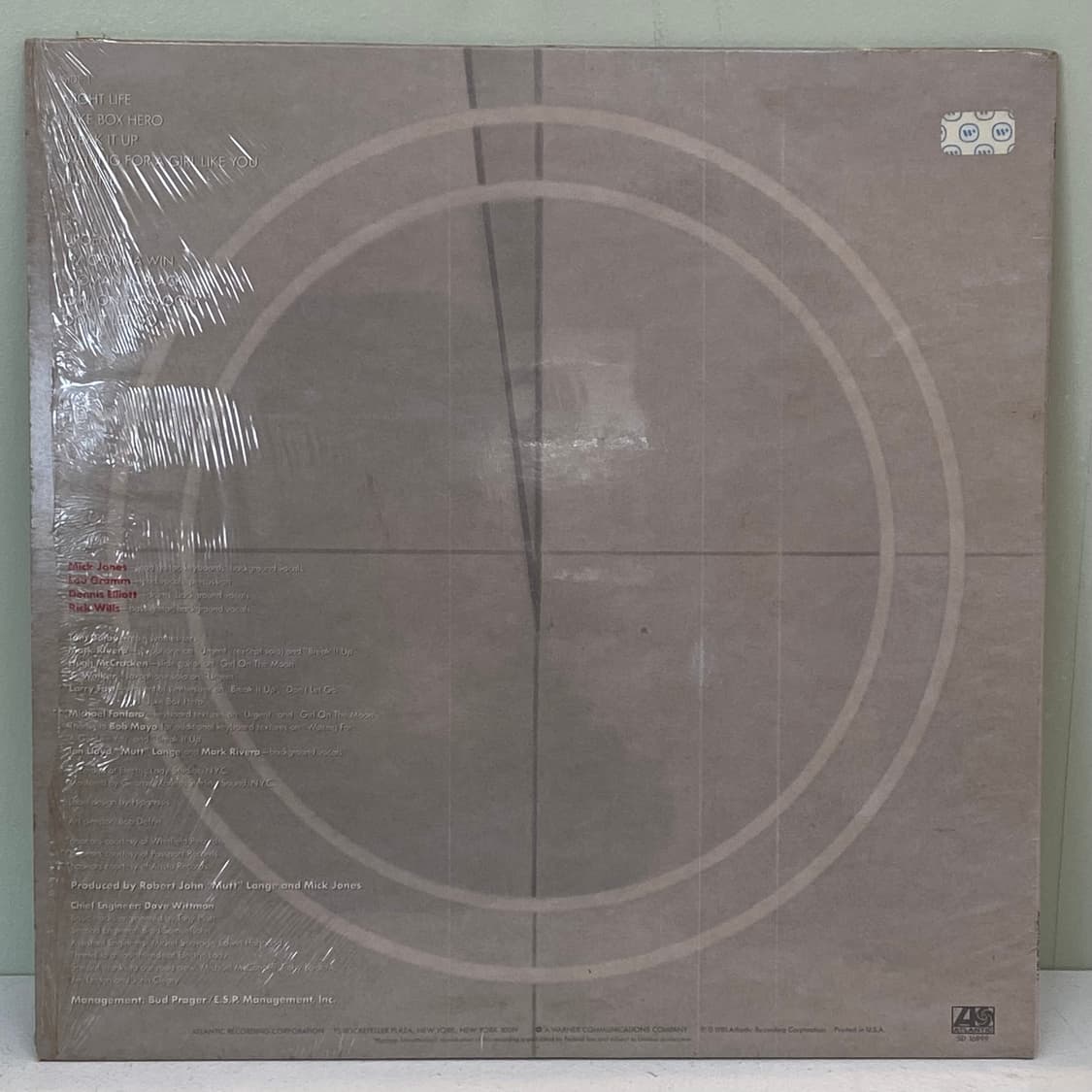 (LP) Foreigner - 4 (US발매초반) 상품이미지2