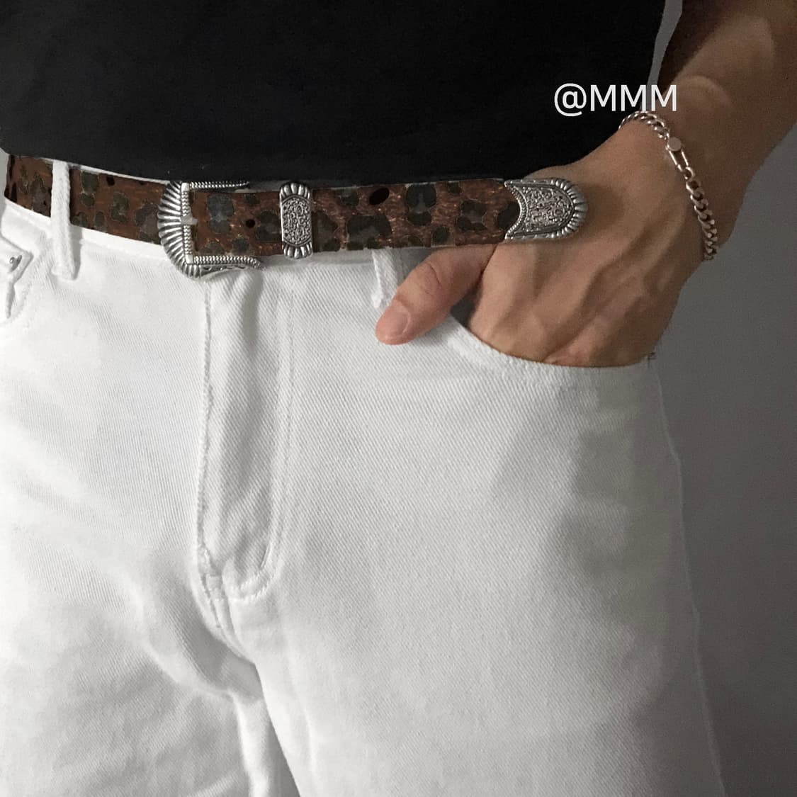 범 레오파드 호피 송치 벨트🐆 상품이미지3