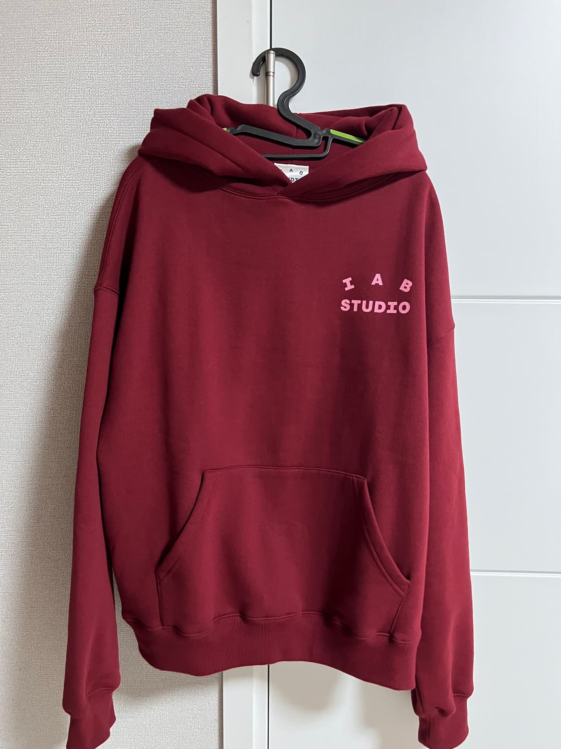 새상품급) 아이앱스튜디오 후드티 라즈베리 L 상품이미지1