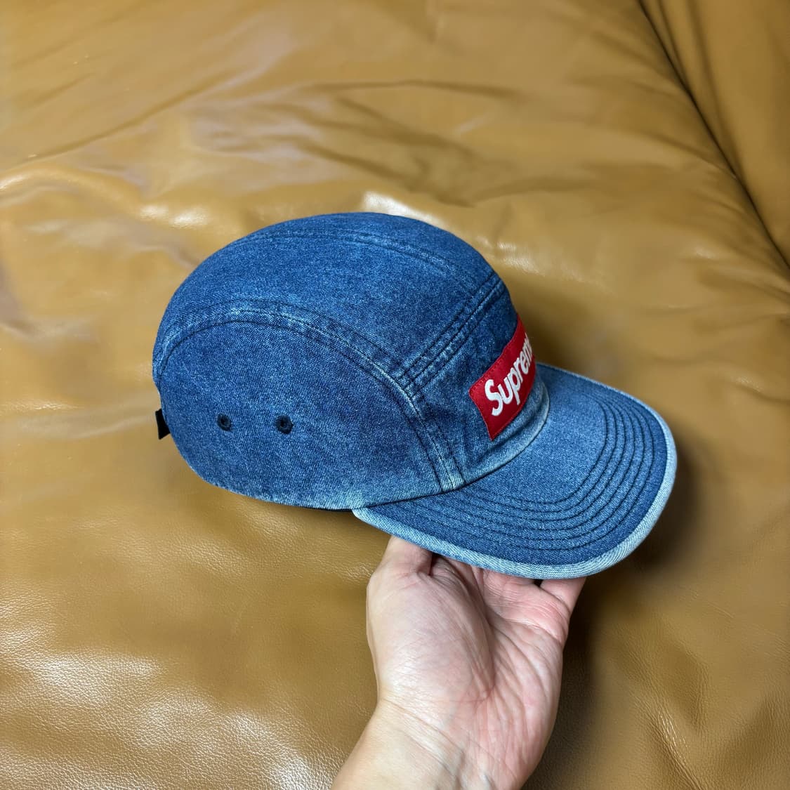 Supreme 슈프림 데님 캠프캡 모자 (Washed Denim) 상품이미지3