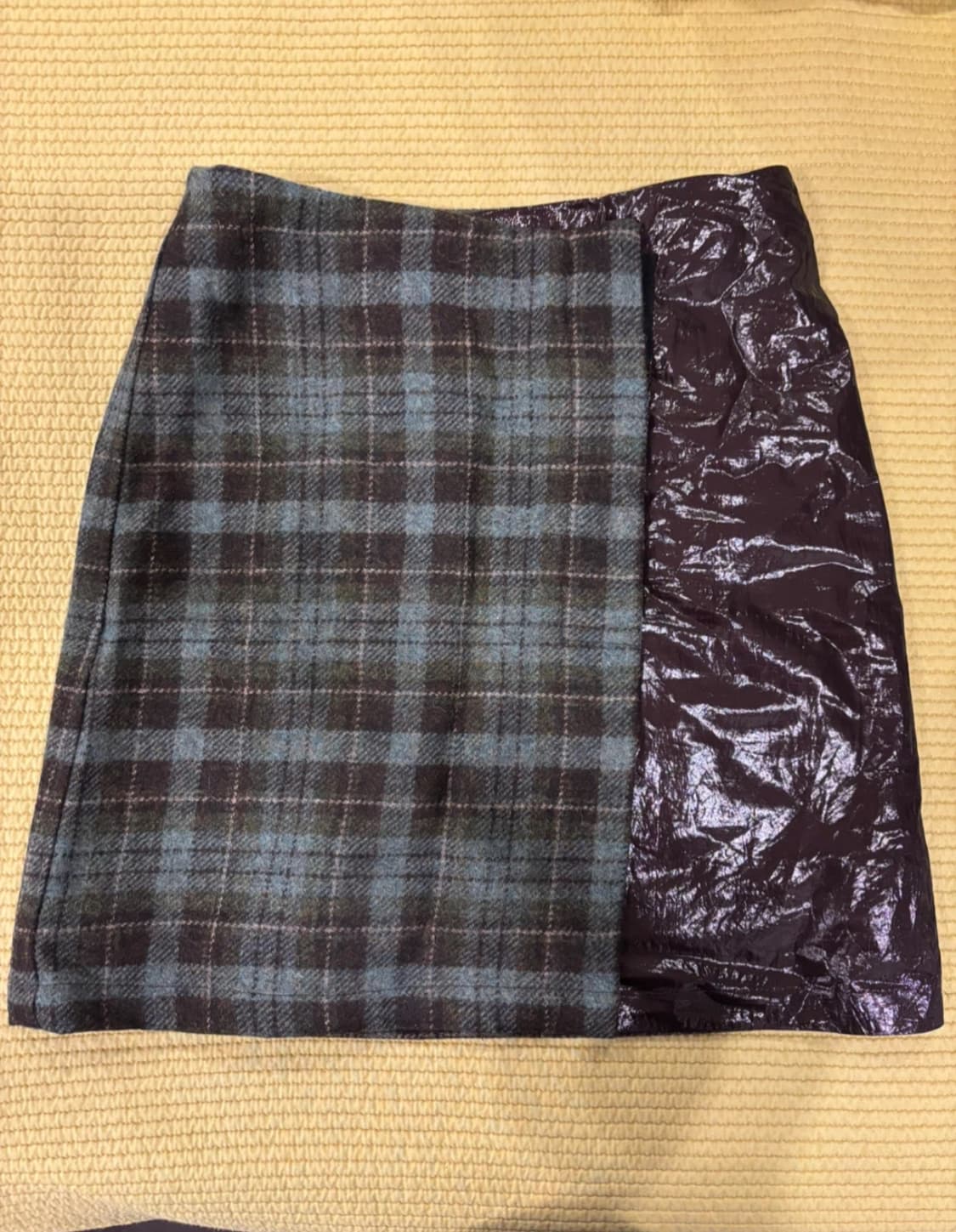 아워레가시 체크 랩 스커트 상품이미지1