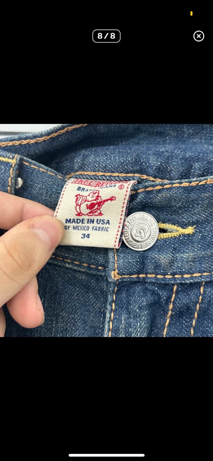 34)트루릴리전 월드투어 빅로고 데님 팬츠 상품이미지8