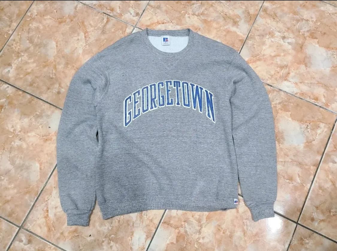 러셀 조지타운 기모 맨투맨 회색 상품이미지1