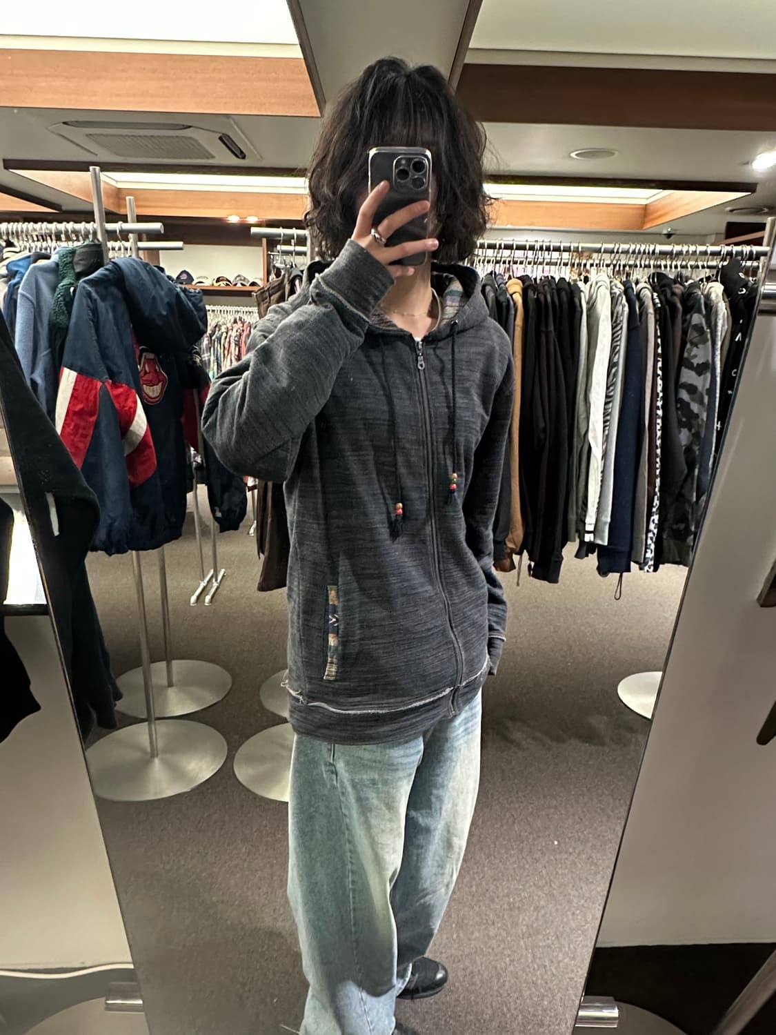 XL)파워투더피플 빈티지 인디언 후드집업 상품이미지2