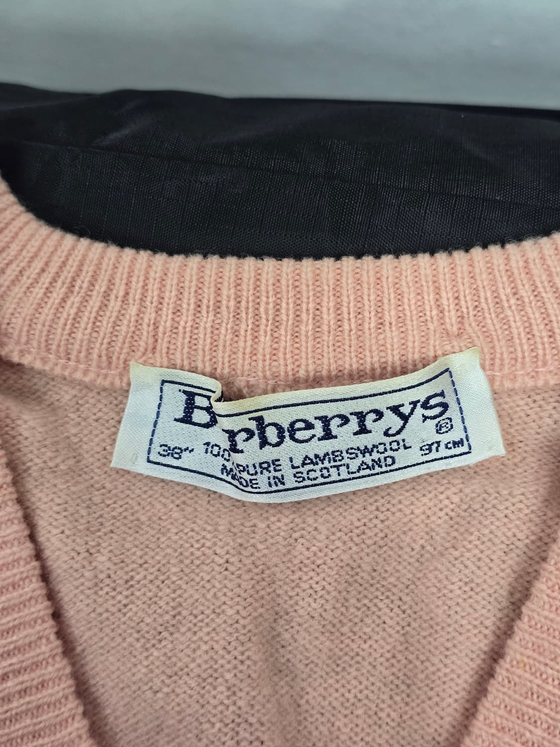90s 버버리 램스울 니트 made  in SCOTLAND 상품이미지3