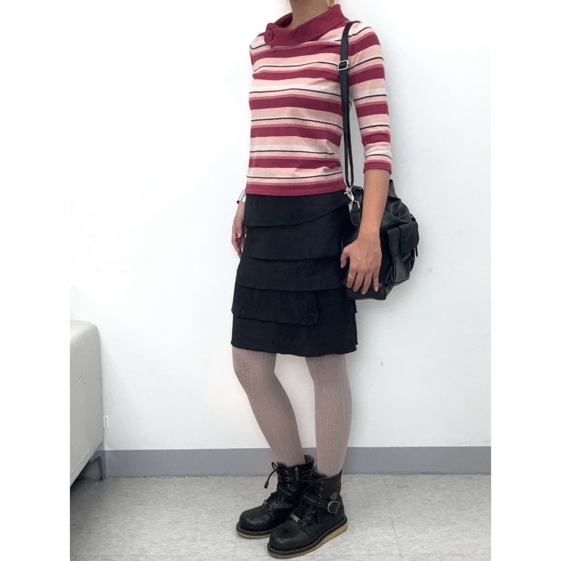 빈티지 핑크 반팔 상품이미지2