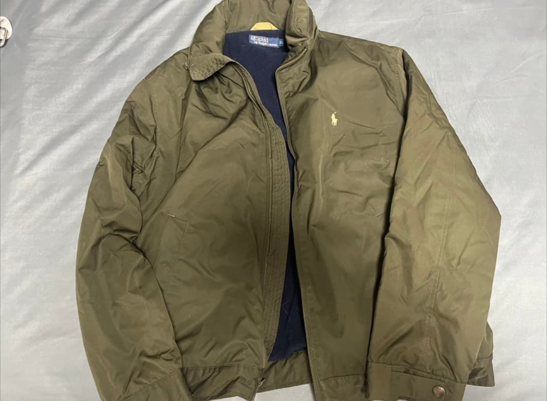 정품 폴로랄프로렌 카키 기모 자켓 XL 상품이미지1