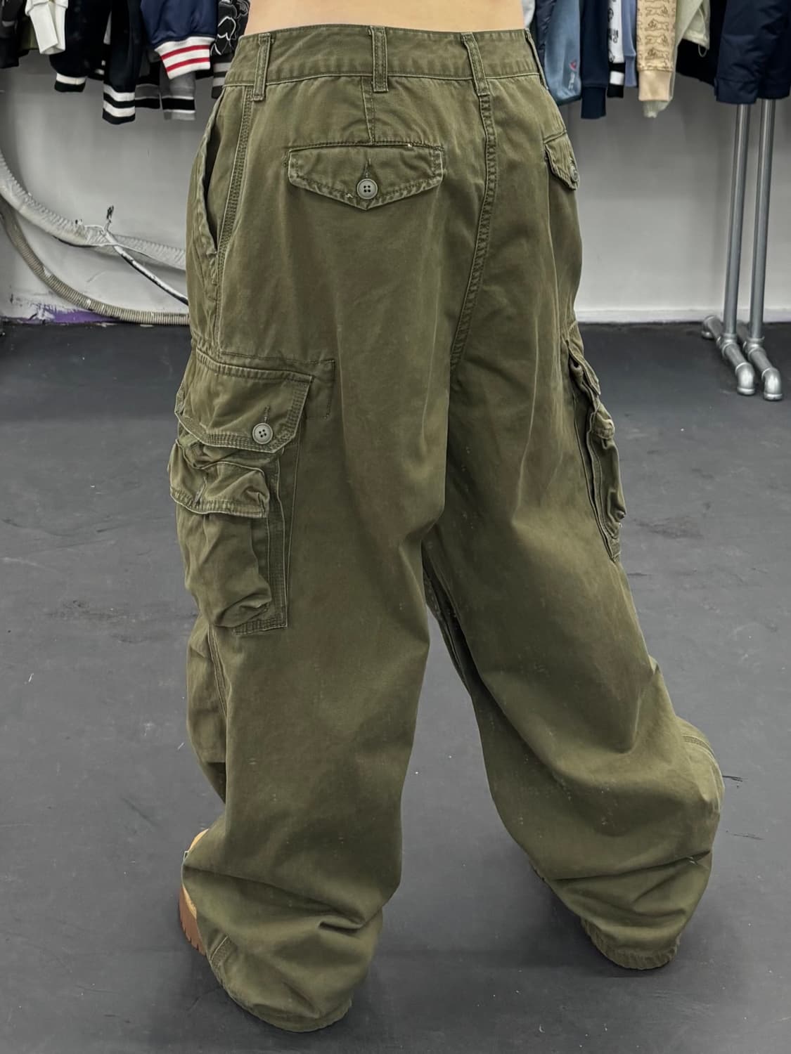 VTG 그런지 카키 카고팬츠 상품이미지4