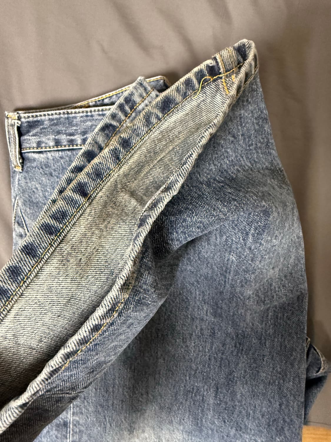 해칭룸 와이드커브진 블루3 상품이미지3