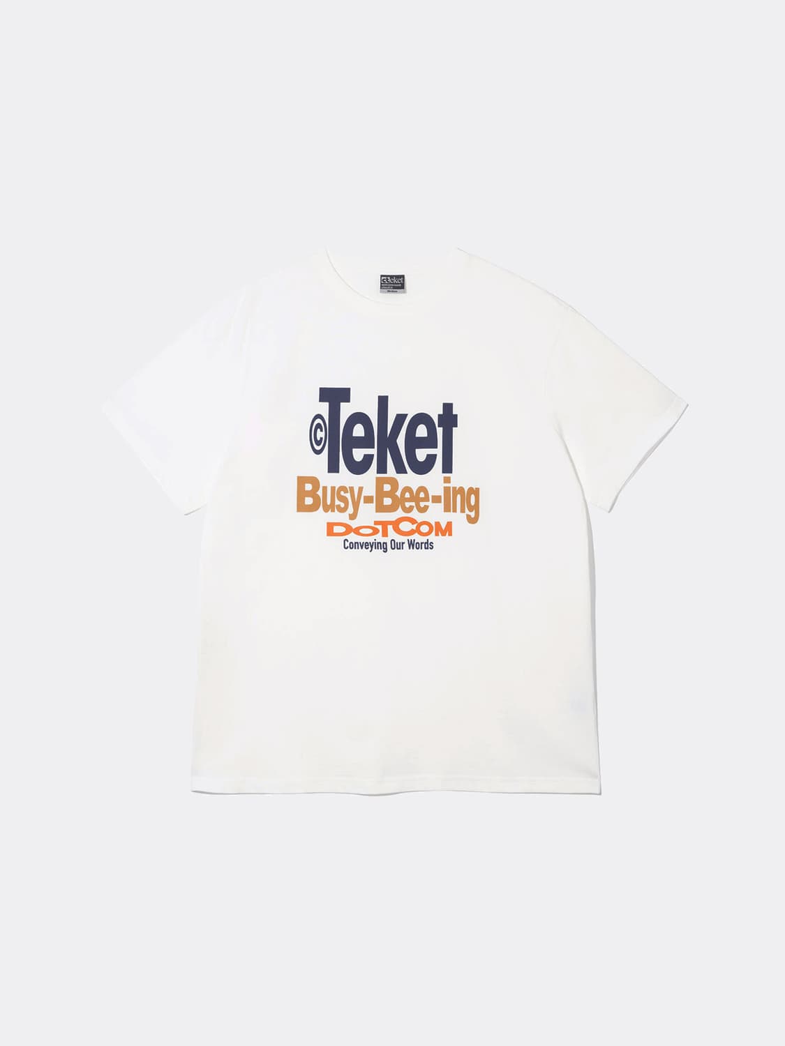 테켓(teket) 로고 티셔츠 화이트 상품이미지1