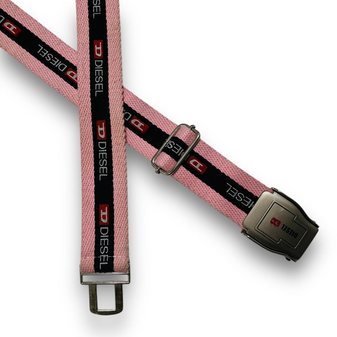 디젤 90s 안전벨트 모드 핑크 빈티지 테이핑 벨트 상품이미지3