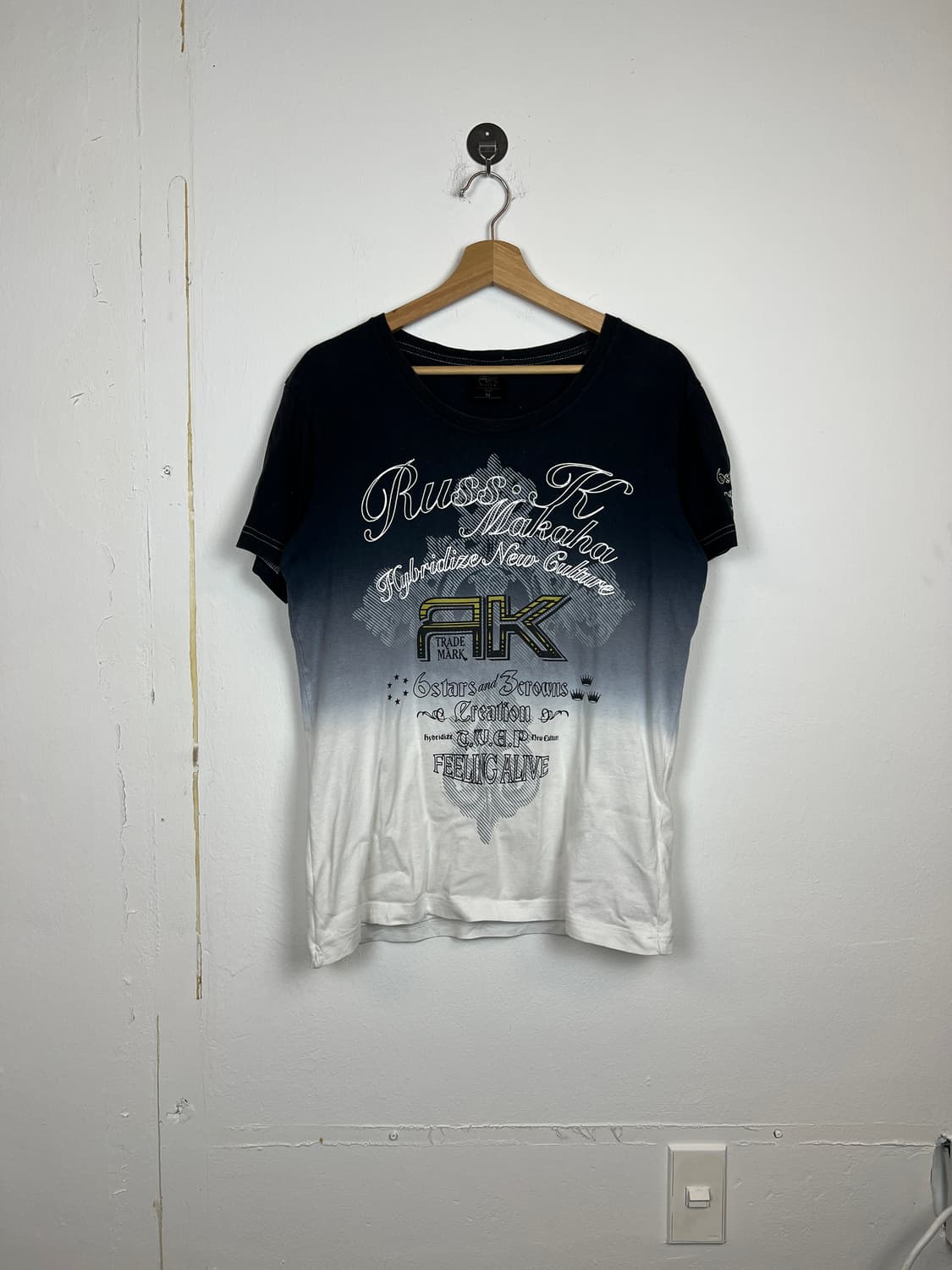 T212 Russ-K 프린팅 반팔 티셔츠 M 상품이미지1