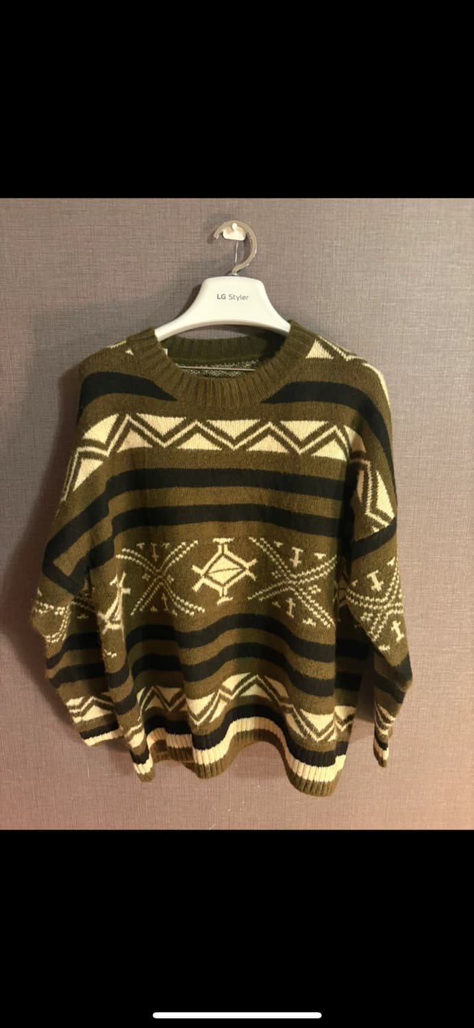 패턴 니트 스웨터 JAPAN 상품이미지1