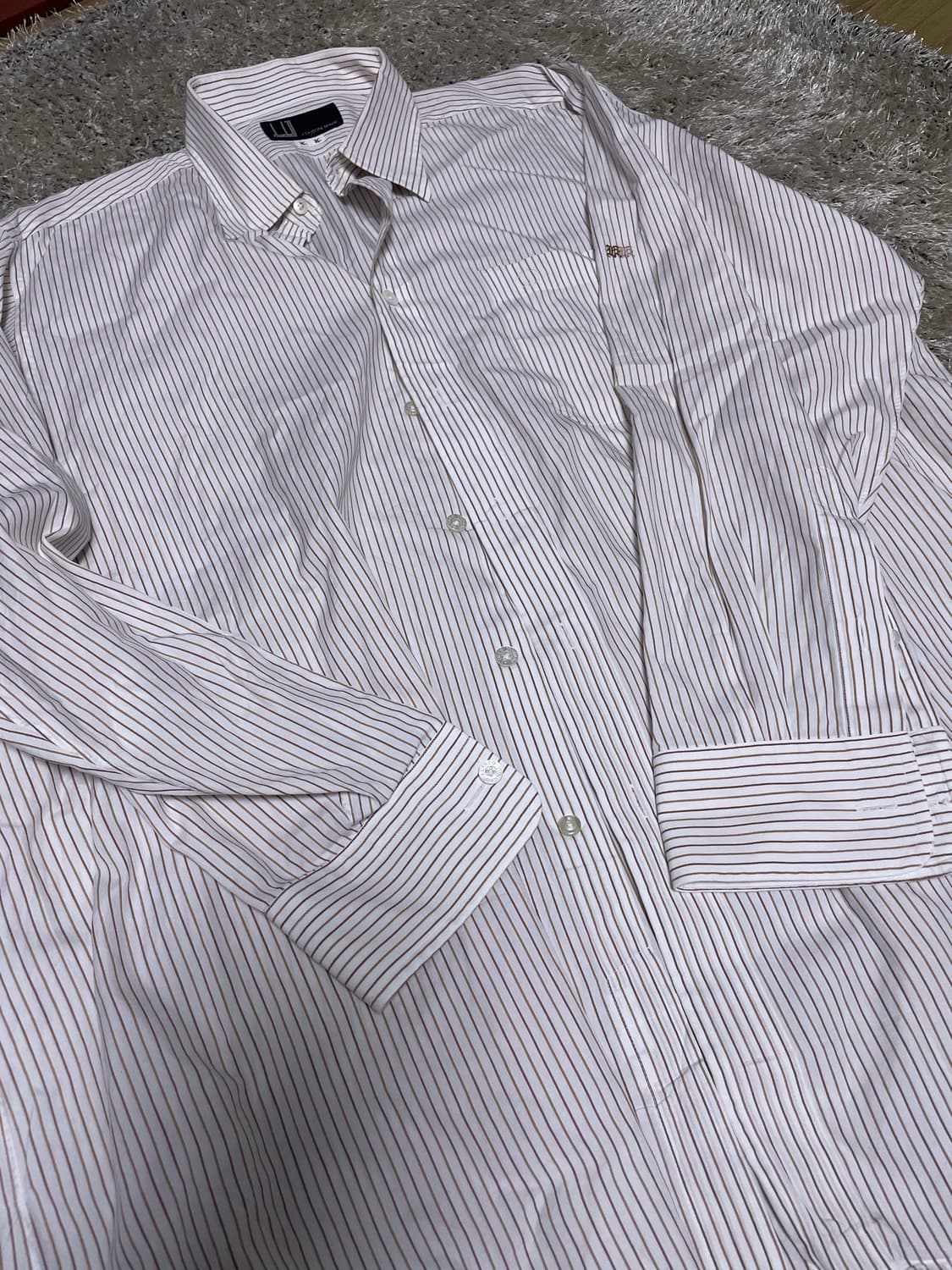 던힐 스트라이프 셔츠 사이즈 105~110 상품이미지1