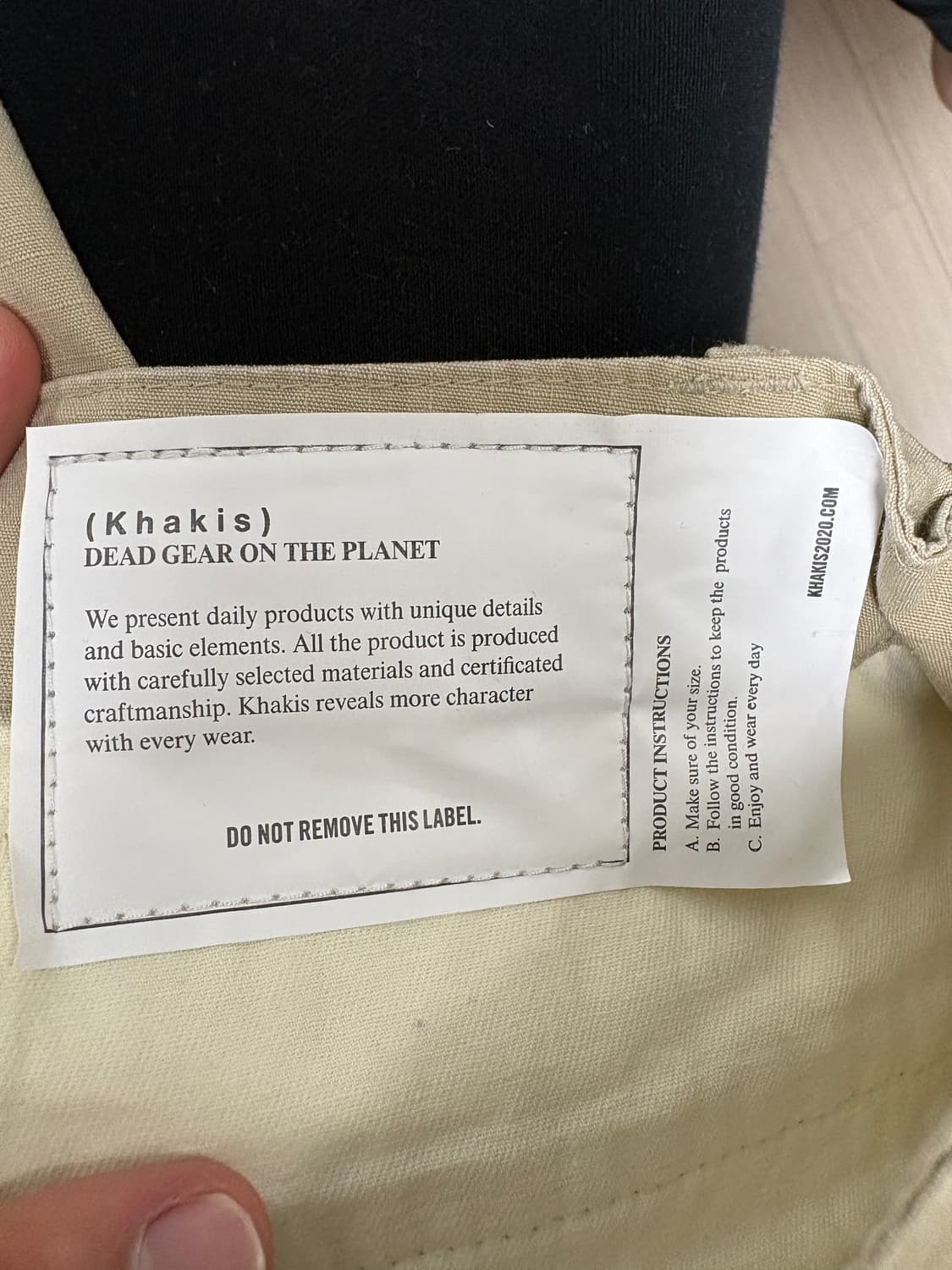 카키스 스탁 카고팬츠 스톤 L 상품이미지6